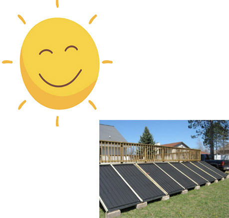 solar water storage tank panels