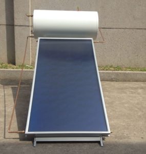 Flat plate solar water heater