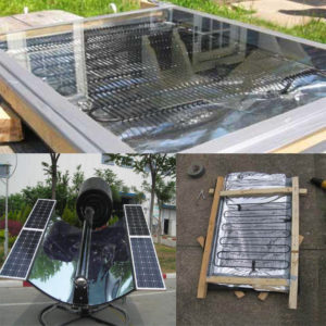 Homemade plate solar water heater