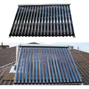 Vacuum tube solar collector panel