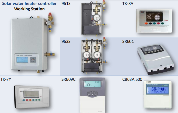 Solar water heater controller accessories