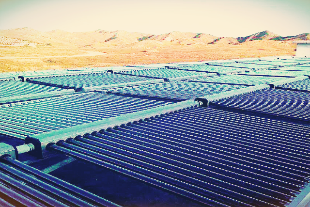 Solar Water Heater roof